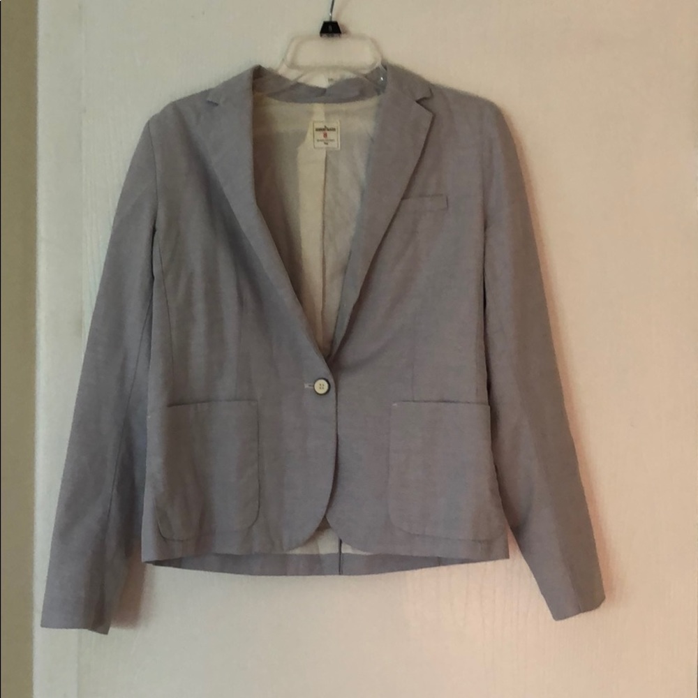 NWOT Gap the Academy Blazer Blue and White Stripe